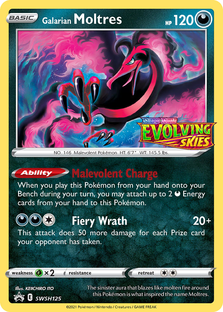 Galarian Moltres - SWSH125 - SWSH Black Star Promos