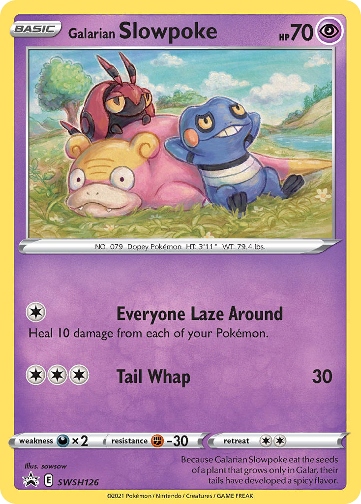 Galarian Slowpoke - SWSH126 - SWSH Black Star Promos