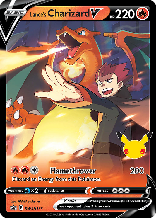 Lance's Charizard V - SWSH133 - SWSH Black Star Promos