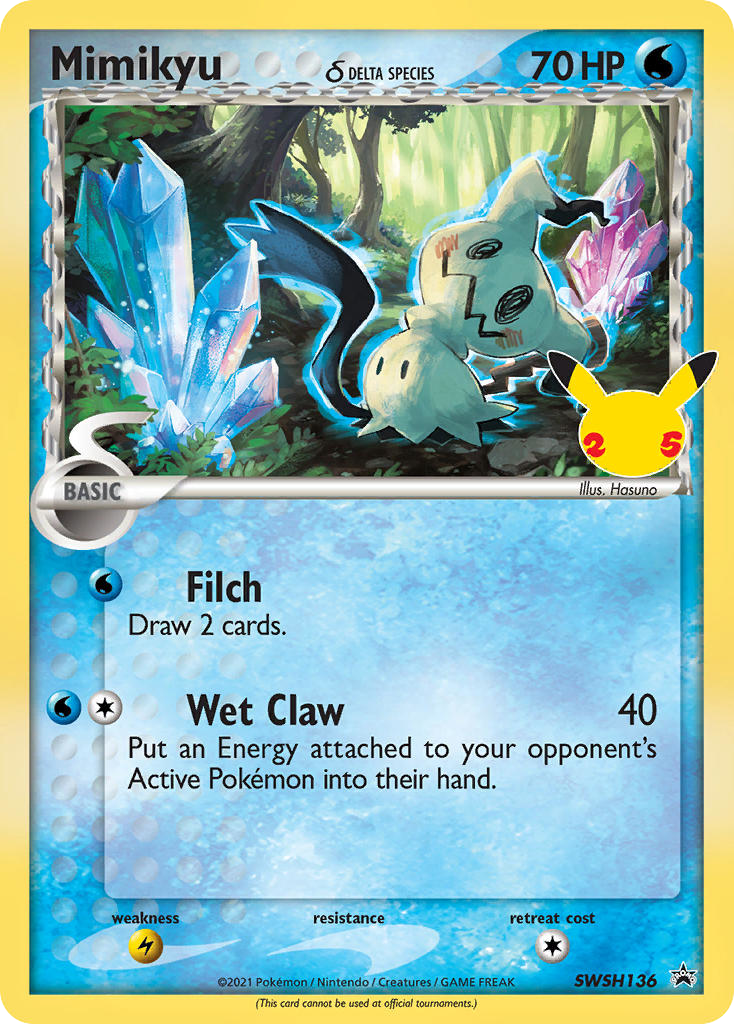 Mimikyu δ - SWSH136 - SWSH Black Star Promos