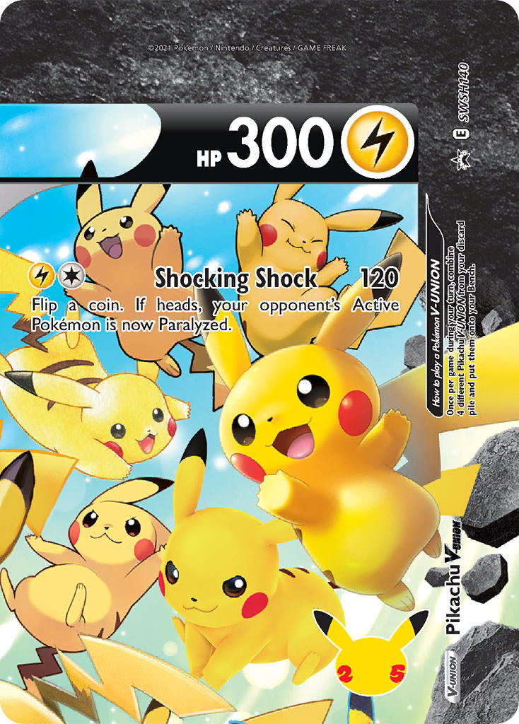 Pikachu V-UNION - SWSH140 - SWSH Black Star Promos