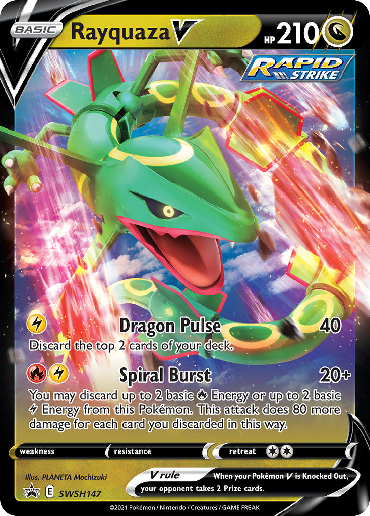 Rayquaza V - SWSH147 - SWSH Black Star Promos