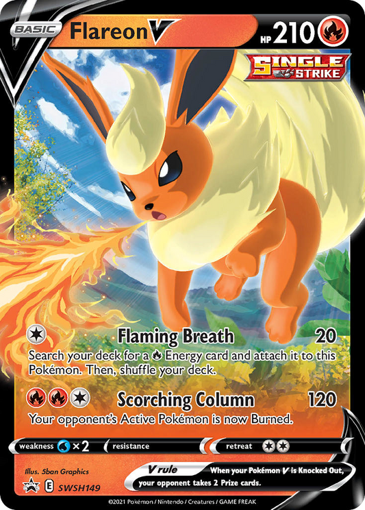 Flareon V - SWSH149 - SWSH Black Star Promos