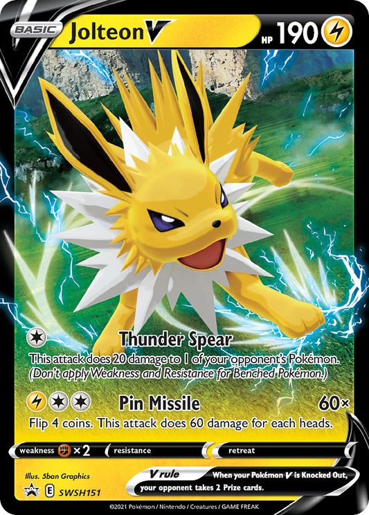 Jolteon V - SWSH151 - SWSH Black Star Promos