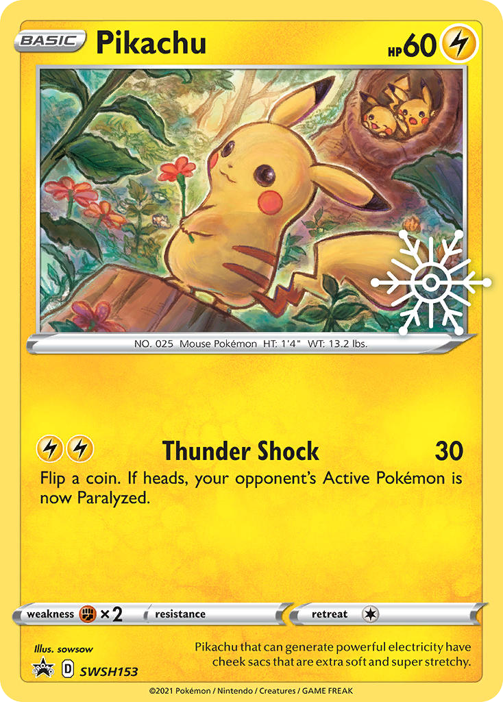 Pikachu - SWSH153 - SWSH Black Star Promos