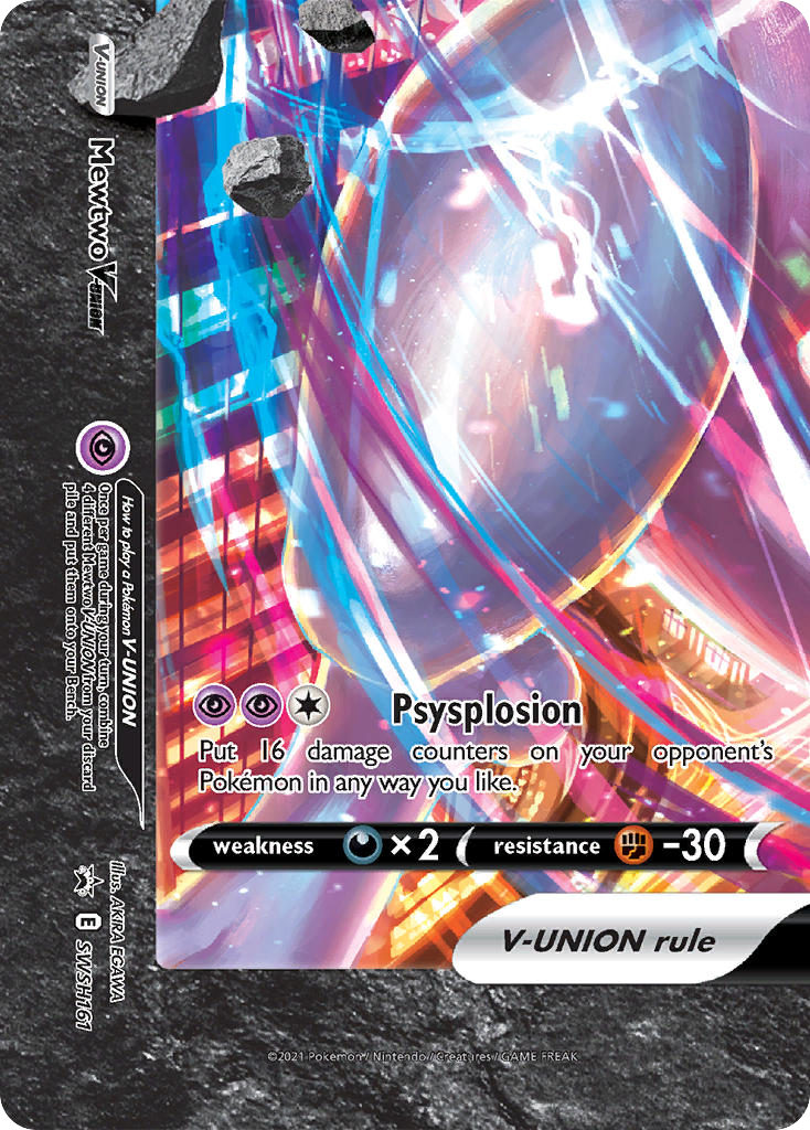 Mewtwo V-UNION - SWSH161 - SWSH Black Star Promos