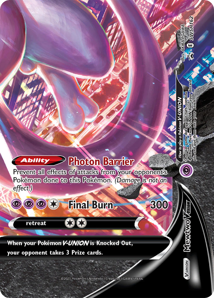 Mewtwo V-UNION - SWSH162 - SWSH Black Star Promos