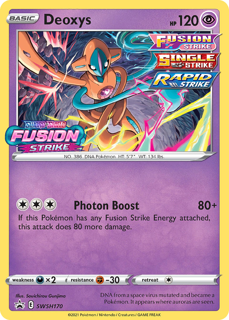 Deoxys - SWSH170 - SWSH Black Star Promos