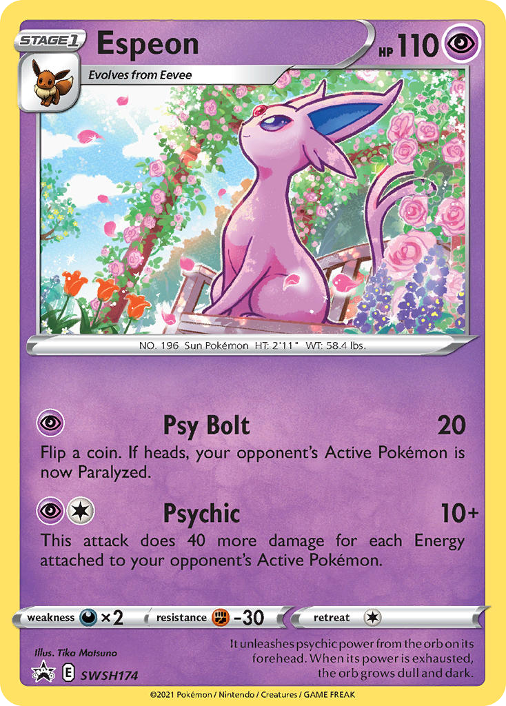 Espeon - SWSH174 - SWSH Black Star Promos