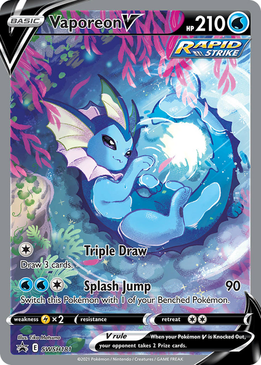 Vaporeon V - SWSH181 - SWSH Black Star Promos