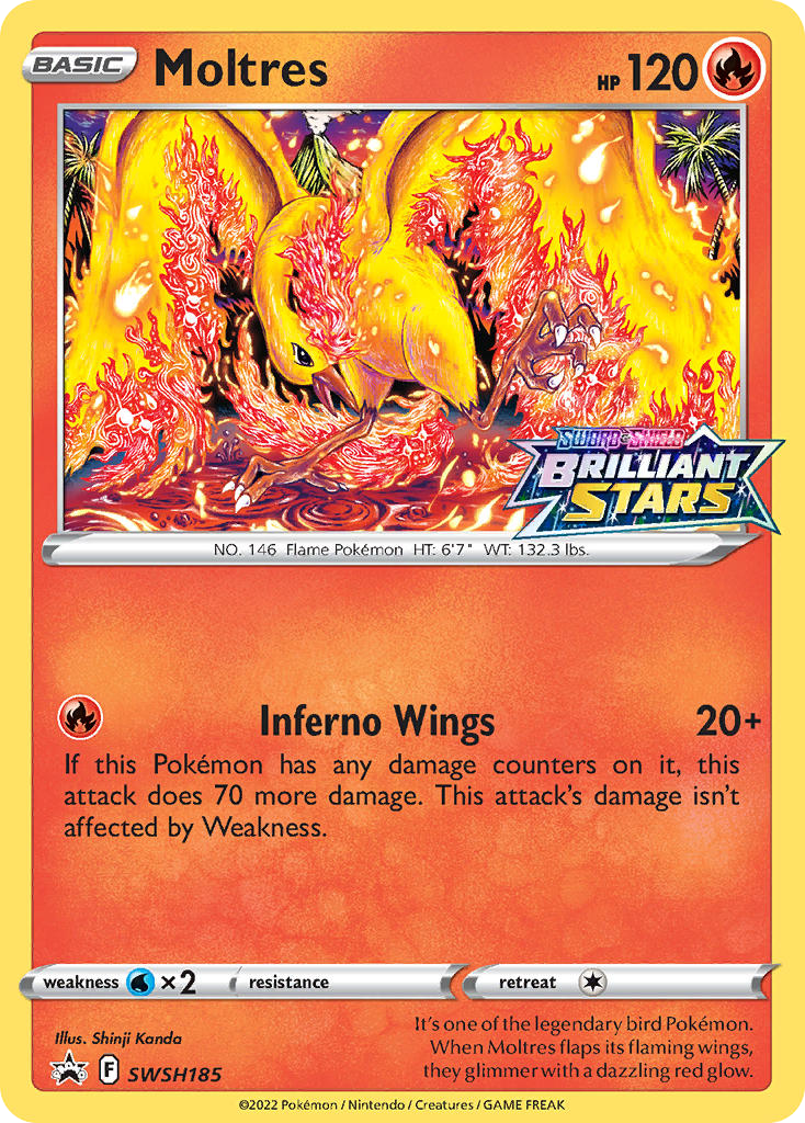 Moltres - SWSH185 - SWSH Black Star Promos