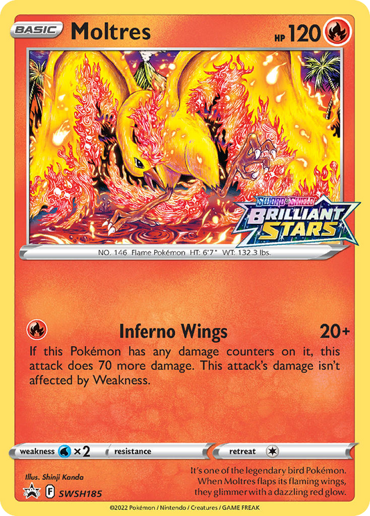 Moltres - SWSH185 - SWSH Black Star Promos