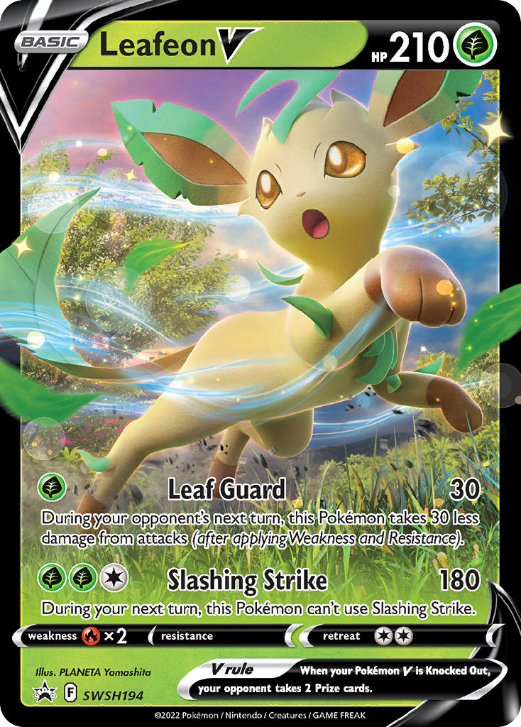 Leafeon V - SWSH194 - SWSH Black Star Promos