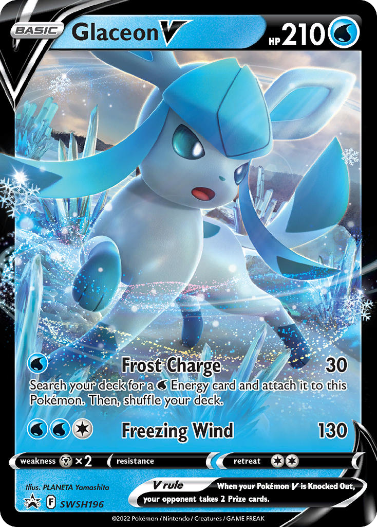 Glaceon V - SWSH196 - SWSH Black Star Promos