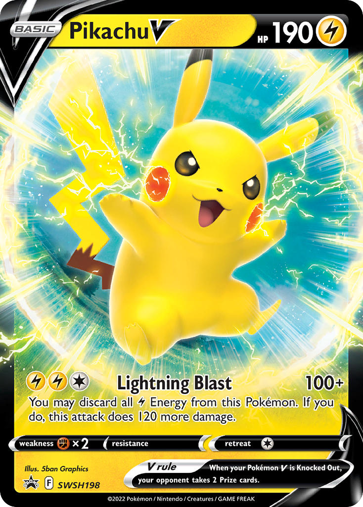 Pikachu V - SWSH198 - SWSH Black Star Promos