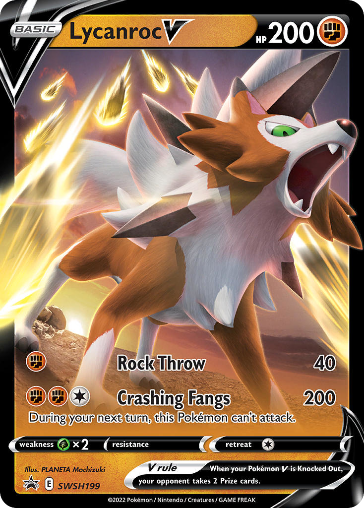 Lycanroc V - SWSH199 - SWSH Black Star Promos