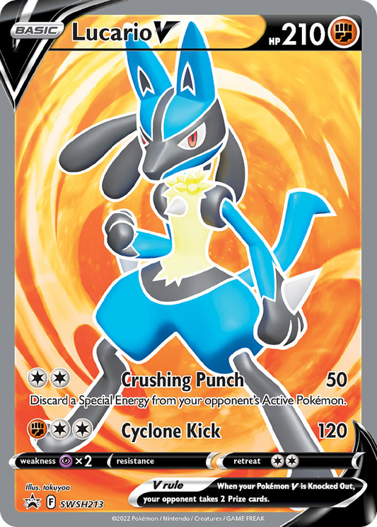 Lucario V - SWSH213 - SWSH Black Star Promos