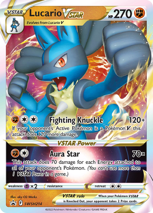 Lucario VSTAR - SWSH214 - SWSH Black Star Promos