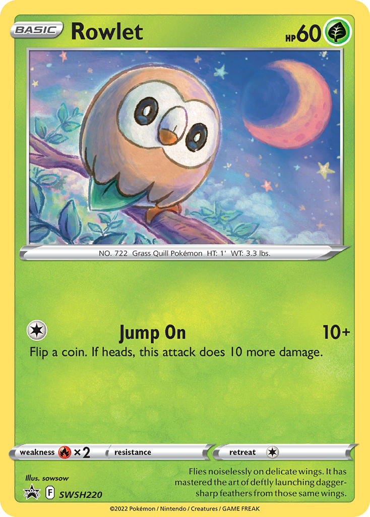 Rowlet - SWSH220 - SWSH Black Star Promos