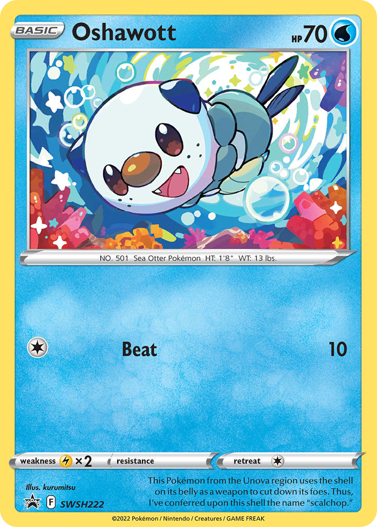 Oshawott - SWSH222 - SWSH Black Star Promos