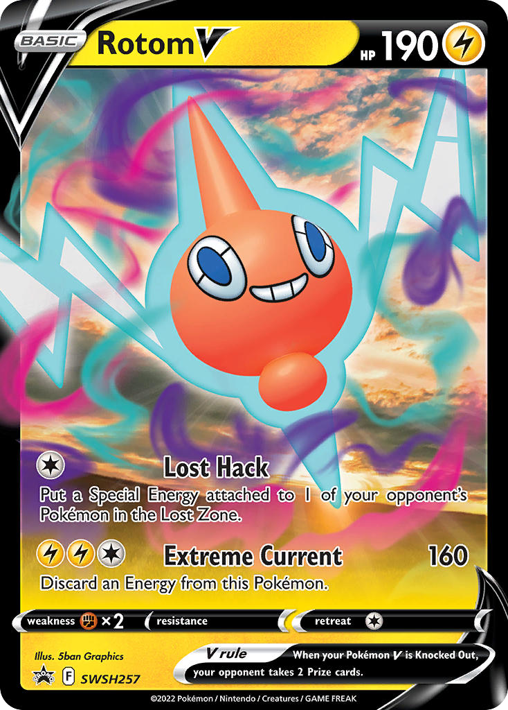 Rotom V - SWSH257 - SWSH Black Star Promos