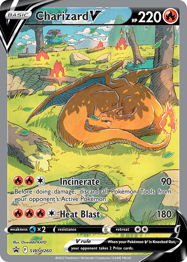 Charizard V - SWSH260 - SWSH Black Star Promos