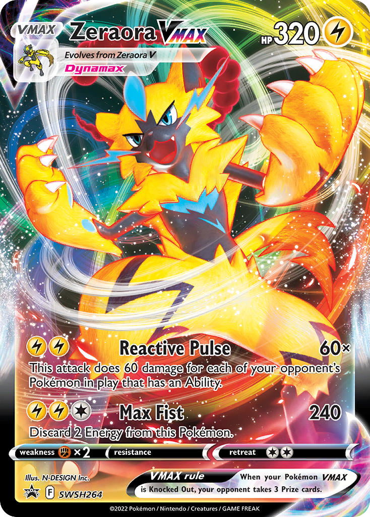 Zeraora VMAX - SWSH264 - SWSH Black Star Promos