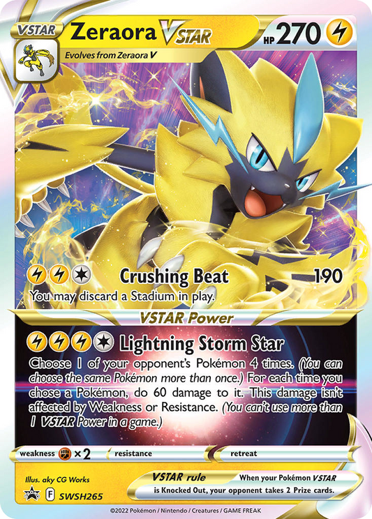 Zeraora VSTAR - SWSH265 - SWSH Black Star Promos