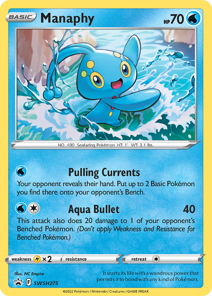 Manaphy - SWSH275 - SWSH Black Star Promos