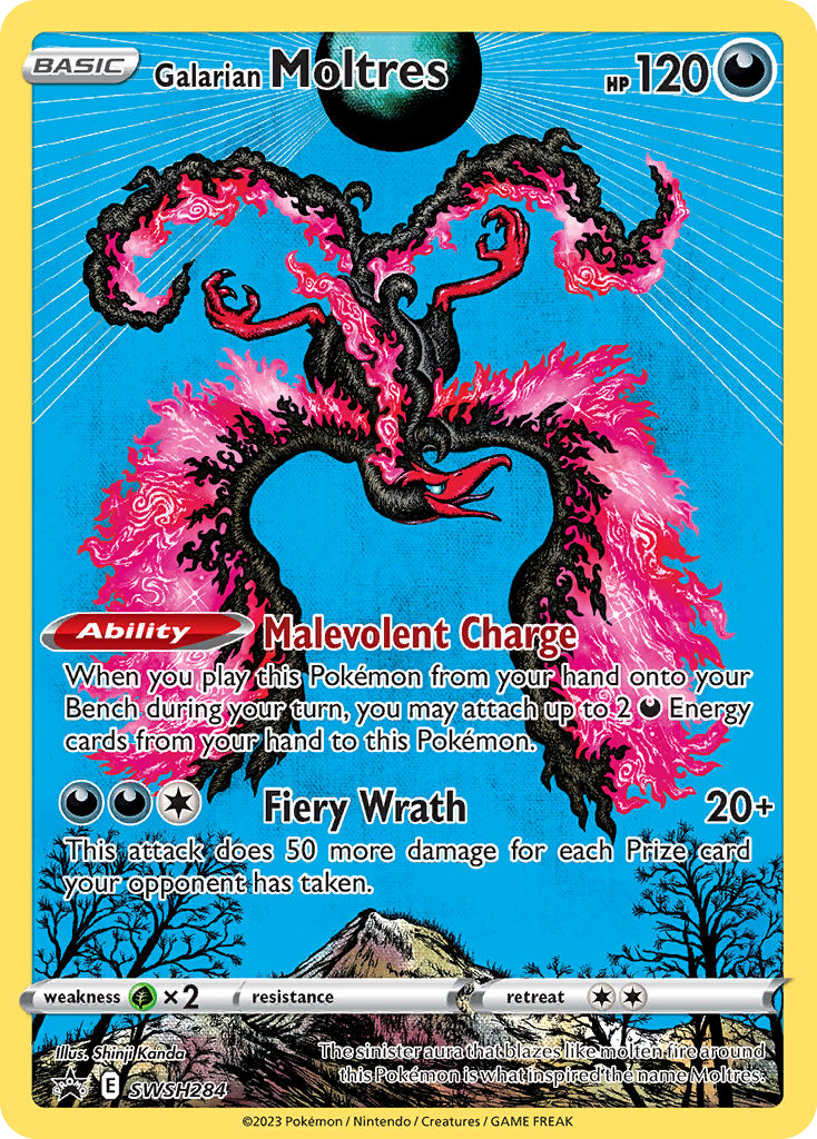 Galarian Moltres - SWSH284 - SWSH Black Star Promos