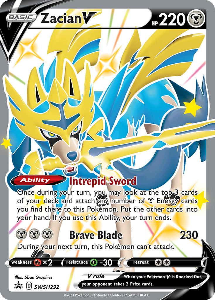 Zacian V - SWSH292 - SWSH Black Star Promos