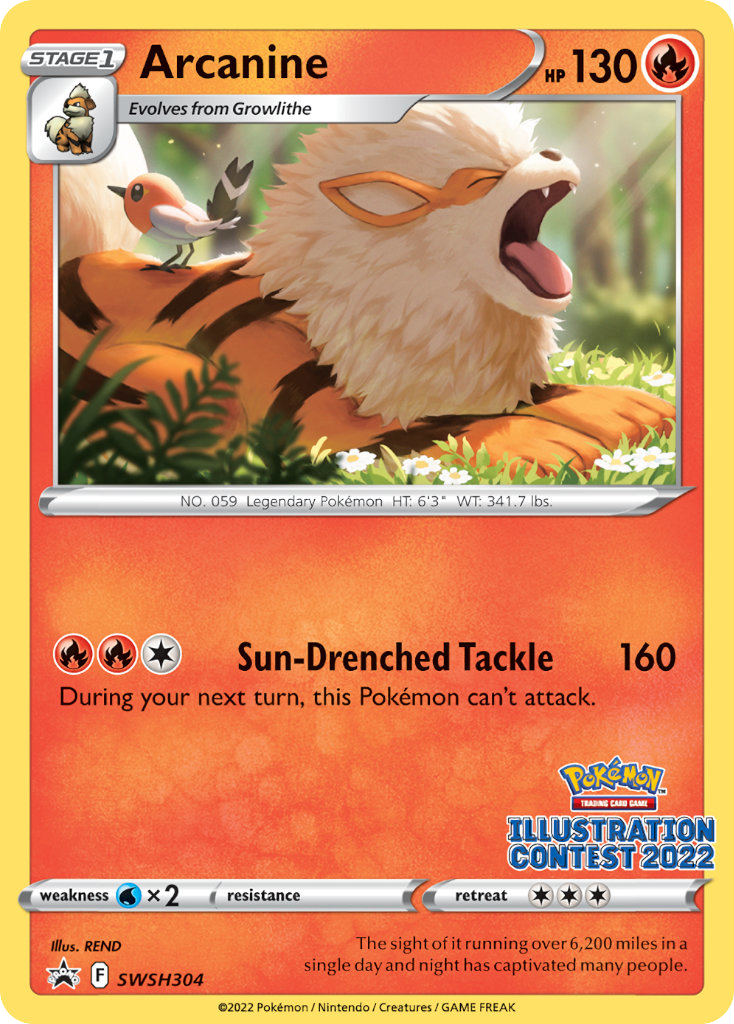 Arcanine - SWSH304 - SWSH Black Star Promos