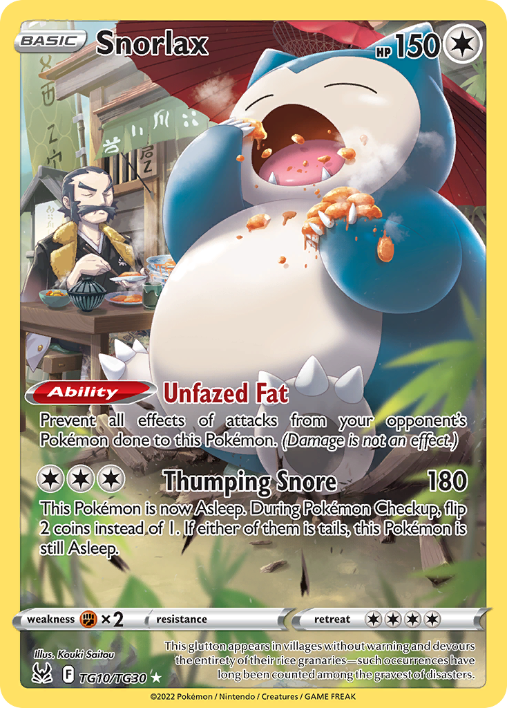 Snorlax - TG10 - Lost Origin Trainer Gallery