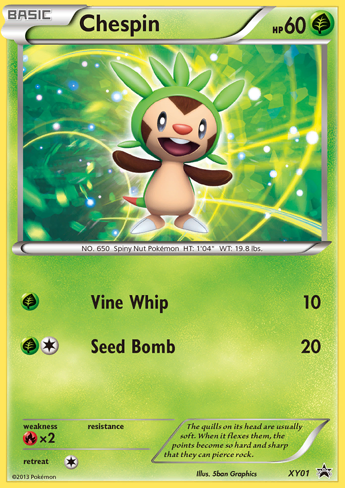 Chespin - XY01 - XY Black Star Promos