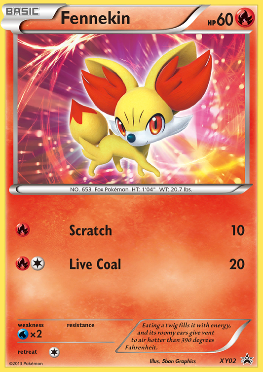 Fennekin - XY02 - XY Black Star Promos