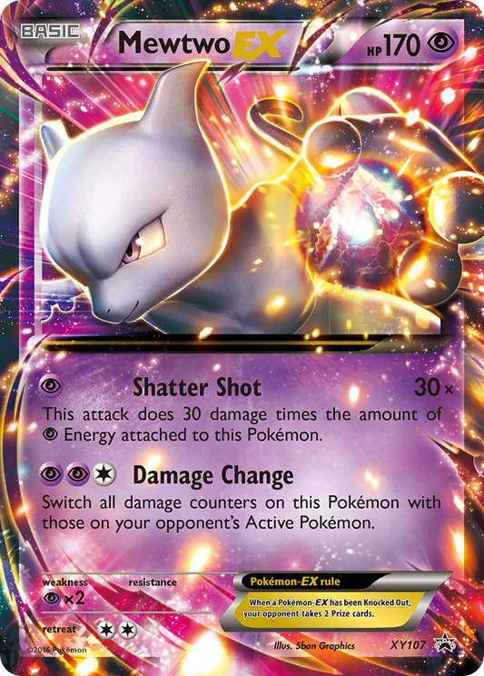 Mewtwo-EX - XY107 - XY Black Star Promos