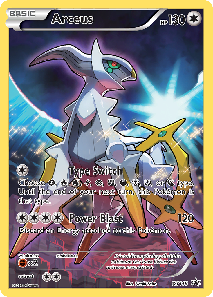 Arceus - XY116 - XY Black Star Promos