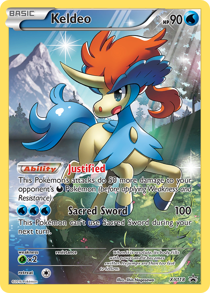 Keldeo - XY118 - XY Black Star Promos