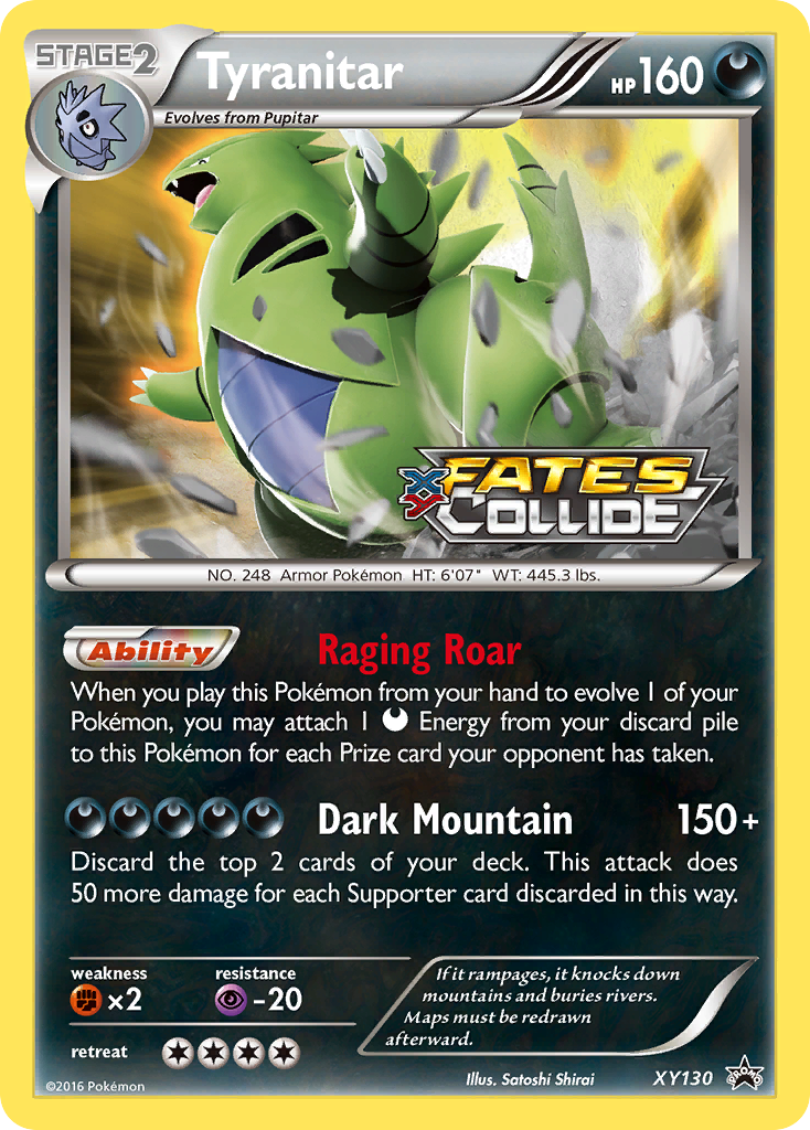 Tyranitar - XY130 - XY Black Star Promos