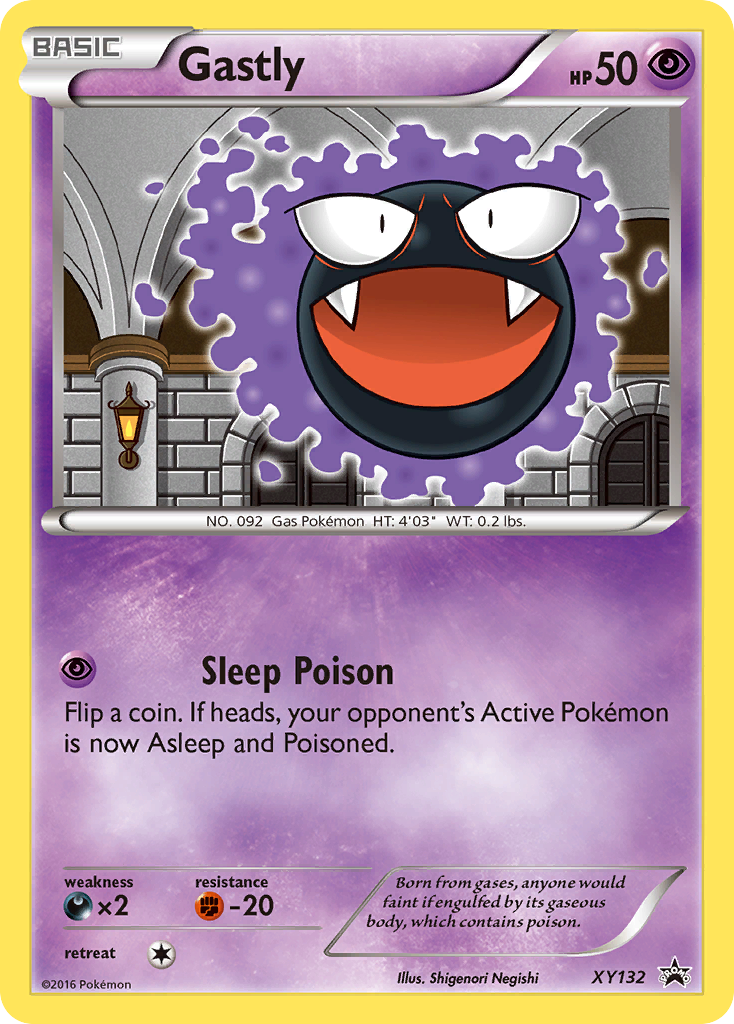 Gastly - XY132 - XY Black Star Promos