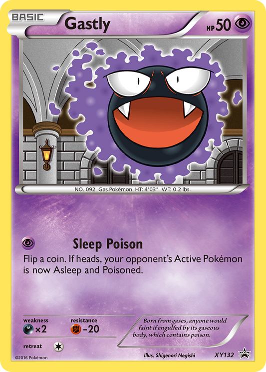 Gastly - XY132 - XY Black Star Promos