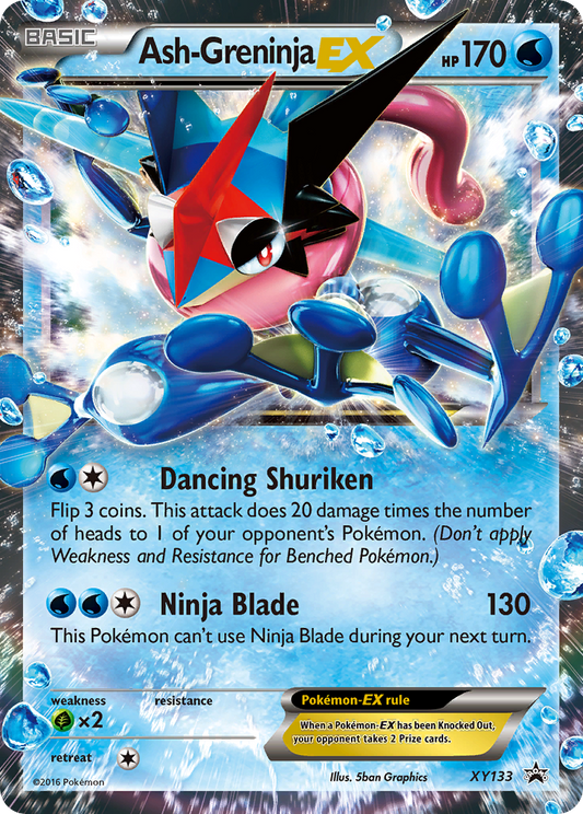 Ash-Greninja-EX - XY133 - XY Black Star Promos