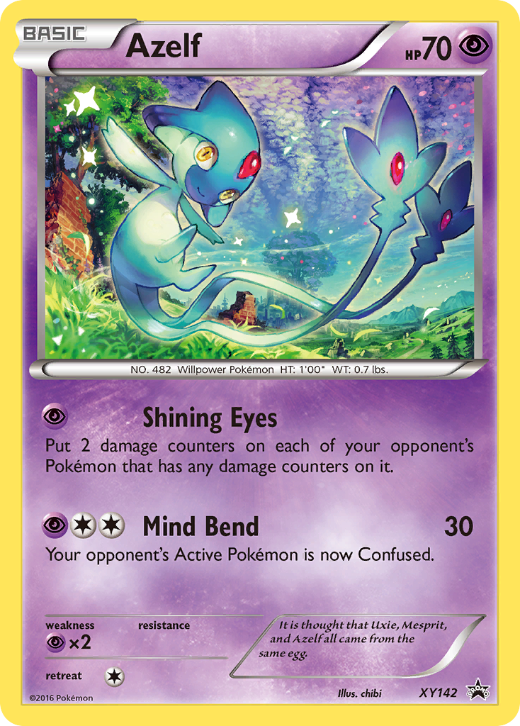 Azelf - XY142 - XY Black Star Promos