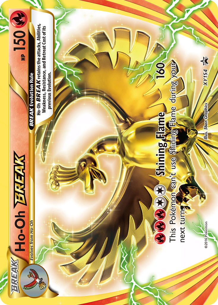 Ho-Oh BREAK - XY154 - XY Black Star Promos