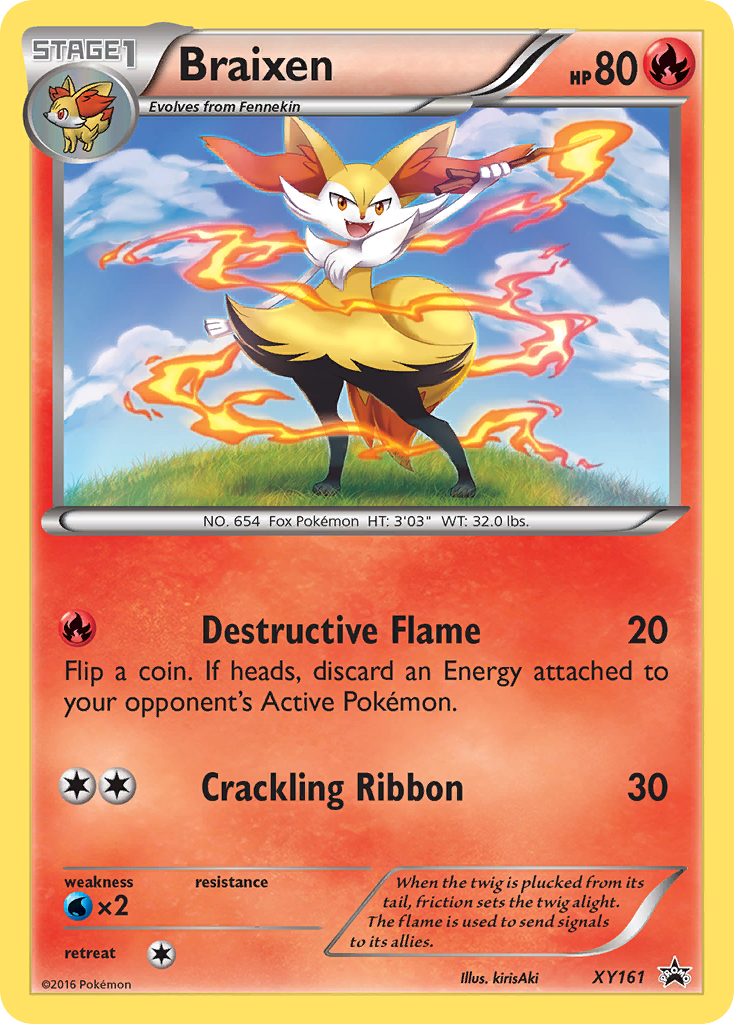 Braixen - XY161 - XY Black Star Promos