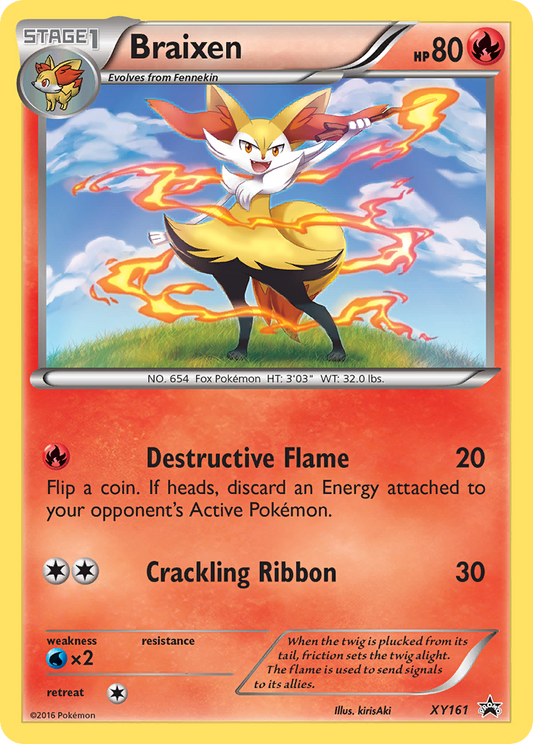 Braixen - XY161 - XY Black Star Promos