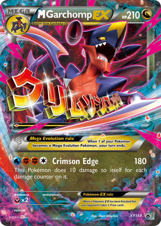 M Garchomp-EX - XY168 - XY Black Star Promos