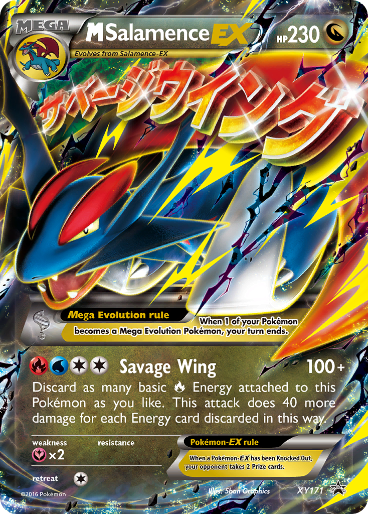 M Salamence-EX - XY171 - XY Black Star Promos