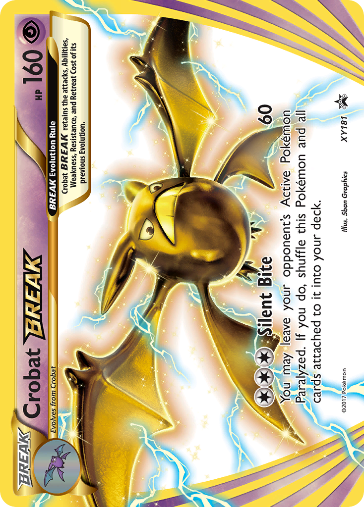 Crobat BREAK - XY181 - XY Black Star Promos