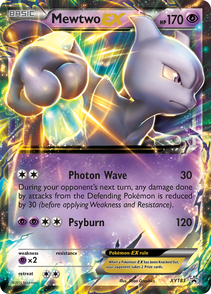 Mewtwo-EX - XY183 - XY Black Star Promos